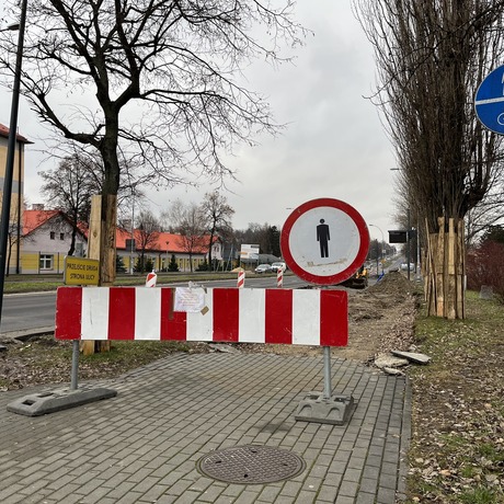 Rozbudowa skrzyżowania ul. Lwowskiej i ul. Mieszka I [luty 2023] - fot 10